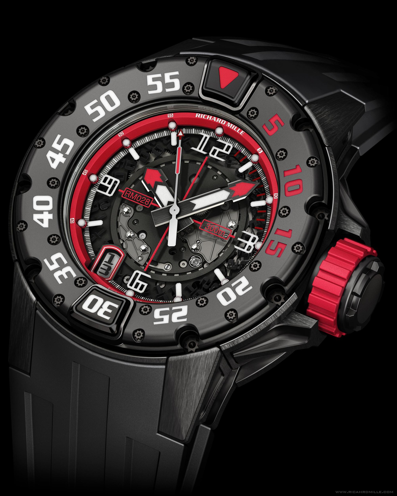 Replica Richard Mille RM 028 Diver Americas Black Titanium Watch Replica Richard Mille RM 028 Diver Americas Black Titanium Watch